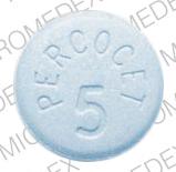 Imprint: PERCOCET 5, Embossed